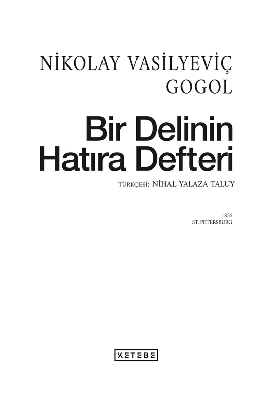 Bir Delinin Hatıra Defteri