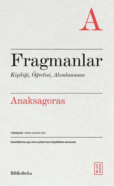 KETEBE - Fragmanlar - Anaksagoras